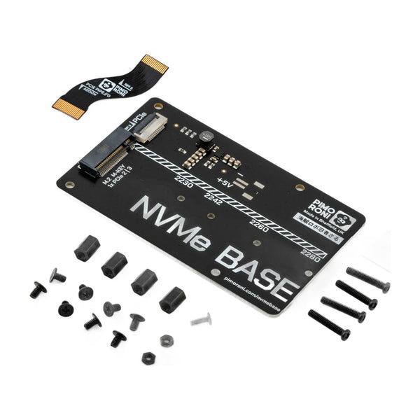 Pimoroni NVMe Base for Raspberry Pi 5 - PCIe SSD Adapter - circuit.rocks