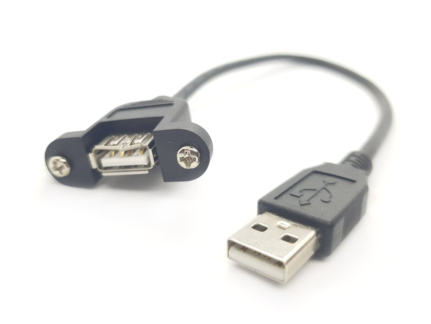 Panel Mount USB Cable A Male to A Female