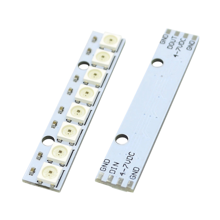 NeoPixel Stick - 8 x 5050 RGB LED with Integrated Drivers - circuitrocks