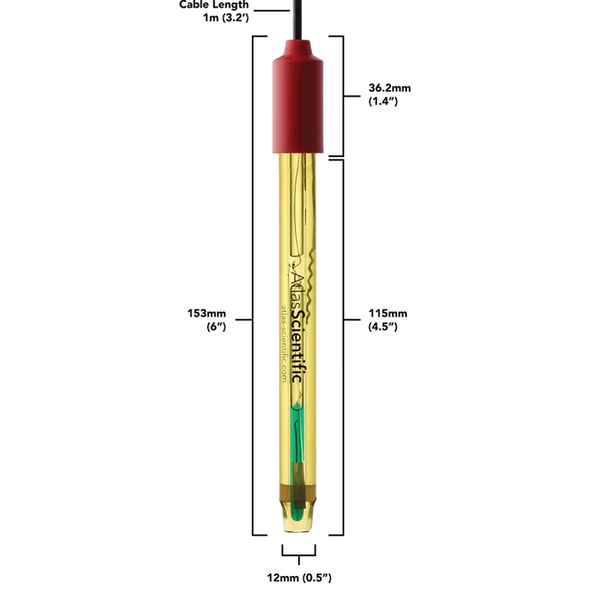 Atlas Scientific Lab Grade pH Probe - BNC, Replaceable Reference