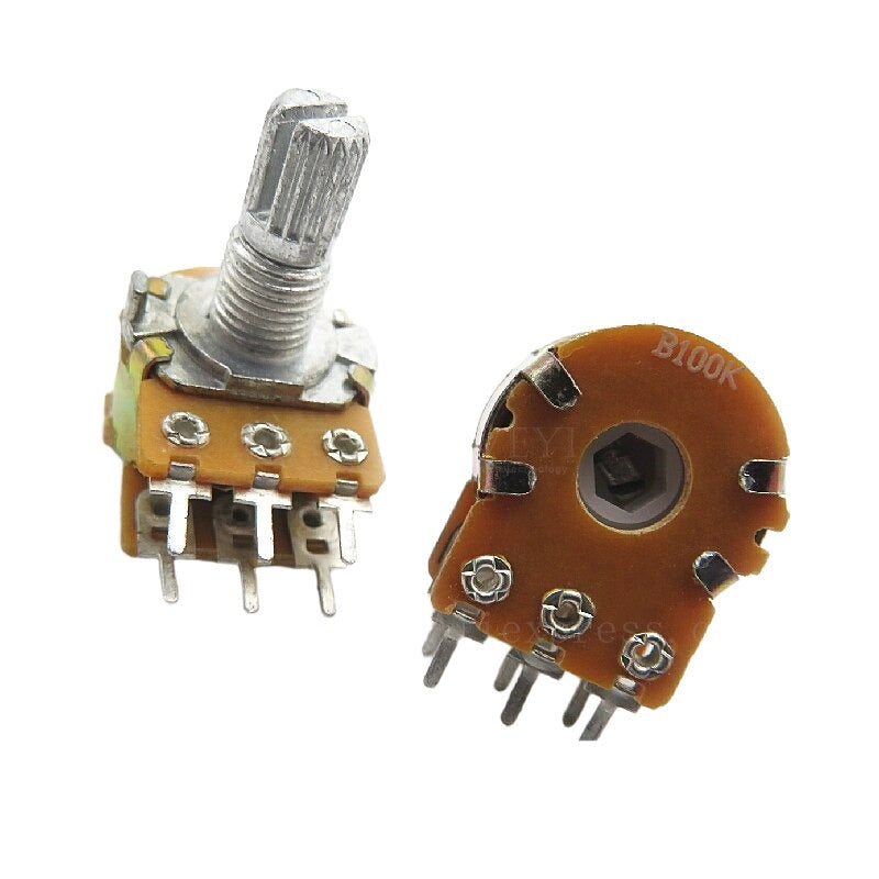 Potentiometer 6Pin Shaft WH148 Amplifier Dual Stereo | Circuitrocks