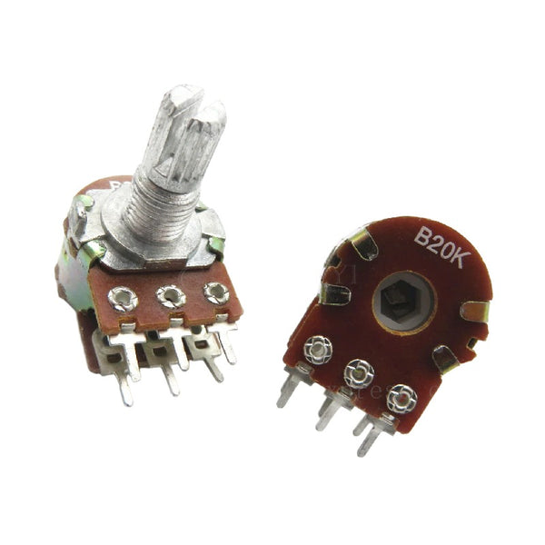 Potentiometer 6Pin Shaft WH148 Amplifier Dual Stereo | Circuitrocks