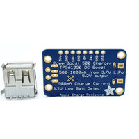 PowerBoost 500 Charger - Rechargeable 5V Lipo USB Boost @ 500mA+ - circuitrocks