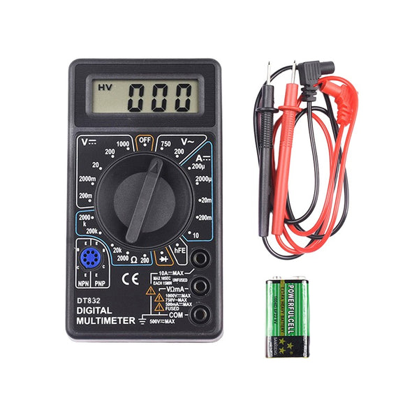 DT830B / DT832 Digital Multimeter - Entry-Level Black DMM