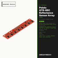 Pololu QTR-8RC Reflectance Sensor Array - 8 IR Channels, Digital - genuine, circuit.rocks