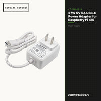 27W 5V 5A USB-C Power Adapter for Raspberry Pi 4/5 - genuine, circuit.rocks