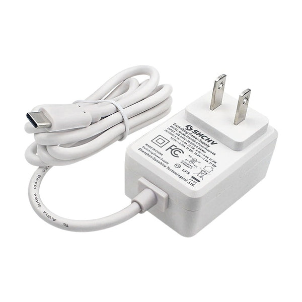 27W 5V 5A USB-C Power Adapter Pi 4/5 White