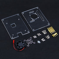 Raspberry Pi 3 Acrylic Case with Cooling Fan - circuitrocks