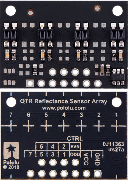 Reflectance Sensor Array QTR-MD-04RC 4-Channel 8mm Pitch RC Output