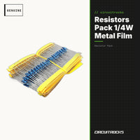 Resistors Pack 1/4W Metal Film - Mixed Values - genuine, circuit.rocks