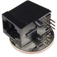 SparkFun RJ11 6-Pin Modular Jack - Through-Hole Connector - view 2