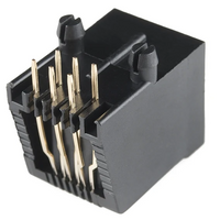 SparkFun RJ11 6-Pin Modular Jack - Through-Hole Connector - view 4