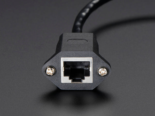 RJ45 Female-Male Panel Mount Ethernet Extension