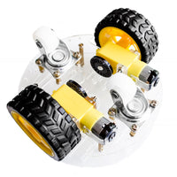 Round Robot Chassis Kit 2WD with DC Motors - circuitrocks