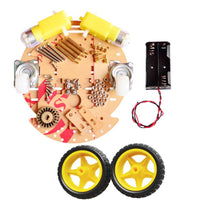 Round Robot Chassis Kit 2WD with DC Motors - circuitrocks