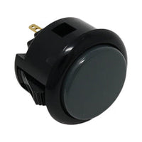 30mm solid-color arcade push button in grey