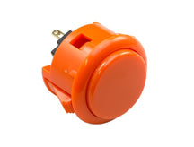 30mm solid-color arcade push button in orange