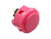 30mm solid-color arcade push button in pink