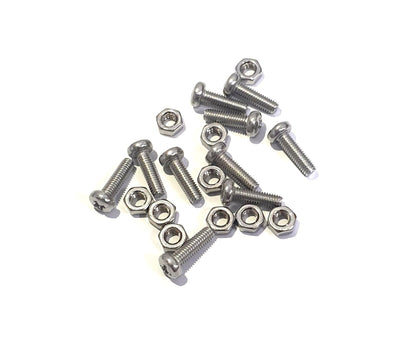 Screw M3 x 10 Button Cross Head and M3 Nuts 10 Sets