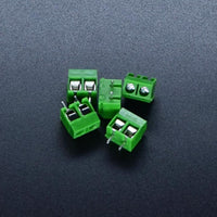 Screw Terminals 2Pin 5mm Pitch Green 5PCS - circuitrocks