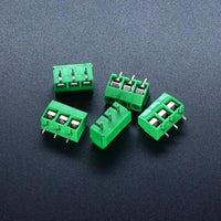 Screw Terminals 3Pin 5mm Pitch Green 5PCS - circuitrocks