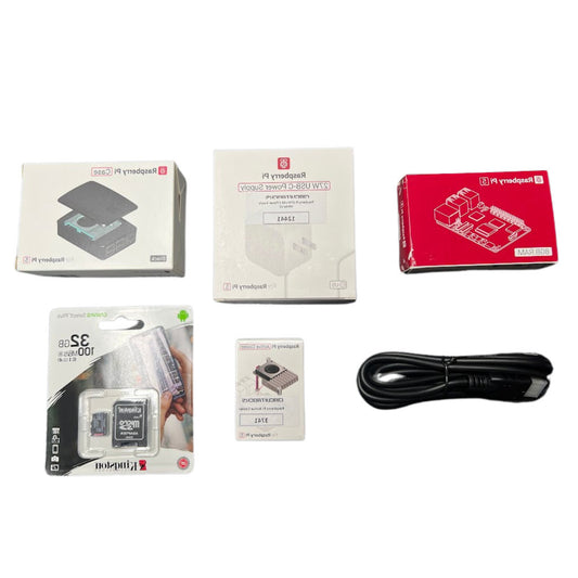 Raspberry Pi 5 Kit - 8GB/4GB Bundle with  Plastic Casing RPI USB C Power MicroSD HDMI