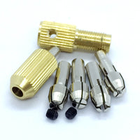 Shaft Drill Chuck Kit with 5 Copper Cores 2mm Aperture - circuitrocks