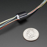 Slip Ring Miniature 12mm diameter 6 wires max 240V @ 2A - circuitrocks