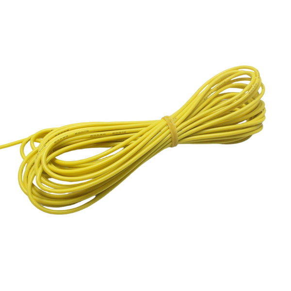 Yellow 22AWG Flexible Silicone Wire 200C (289)