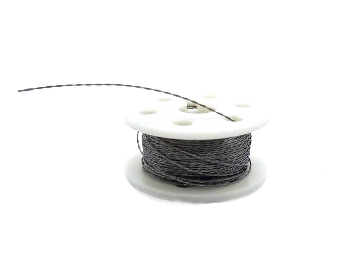 Stainless Thin Conductive Thread - 2 ply - 23 meter/76 | Circuitrocks