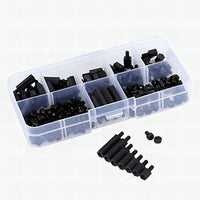 Standoff & Screw Set Black Nylon M3 Thread - Spacer Kit
