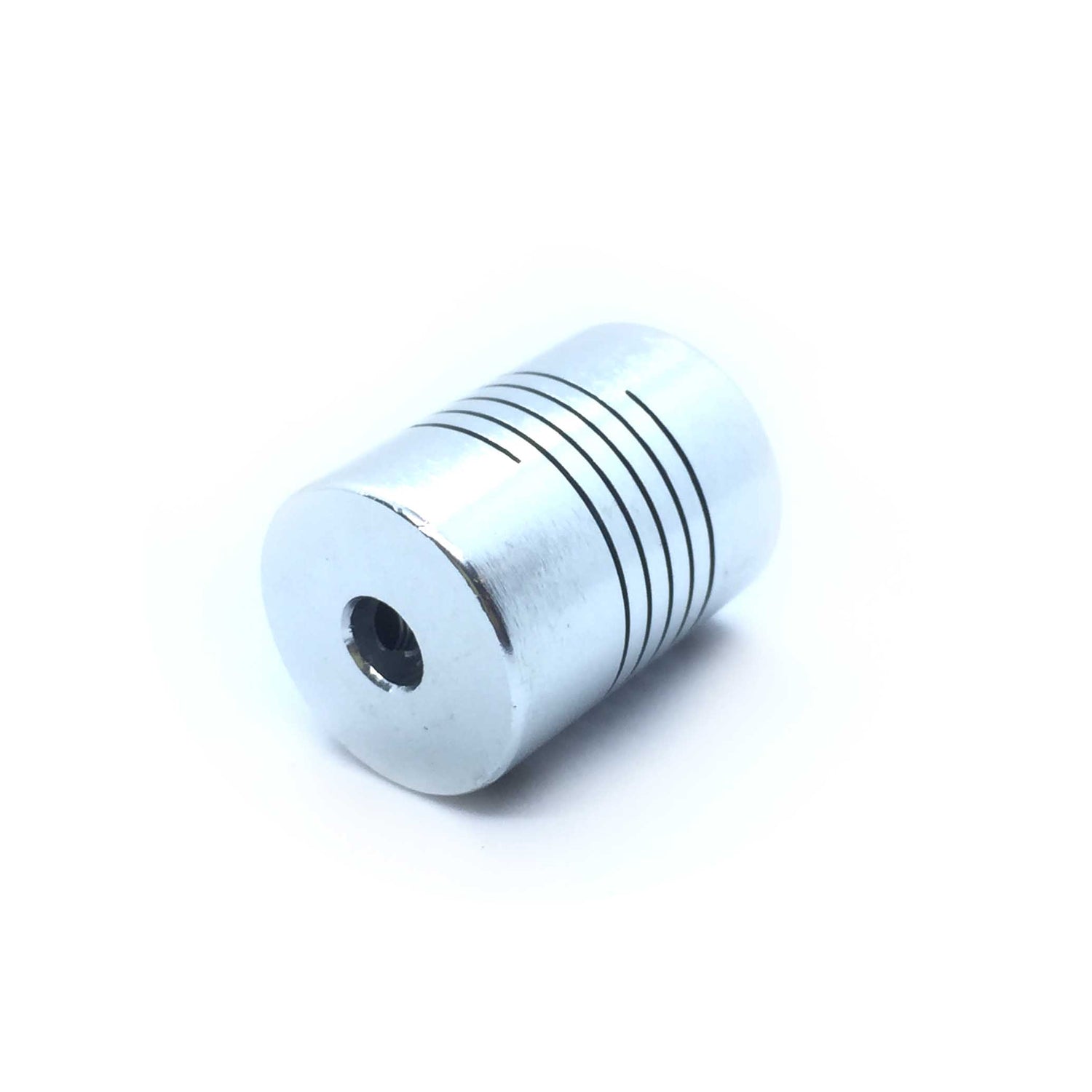 Aluminum Flex Shaft Coupler - 5mm to 5mm for Stepper Motors - circuitrocks