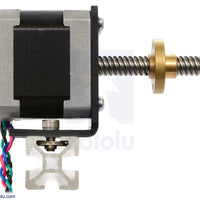 Stepper Motor with 18cm Lead Screw: Bipolar, 200 Steps/Rev, 42×38mm, 2.8V, 1.7 A/Phase - circuitrocks