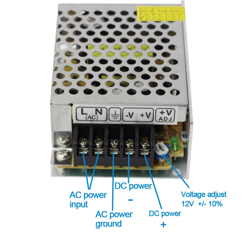 Switching Power Supply 12V 3A 38W Compact Body