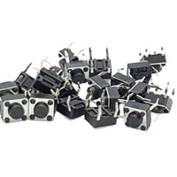 Tactile Button Switch 6mm 20-Pack (2396)