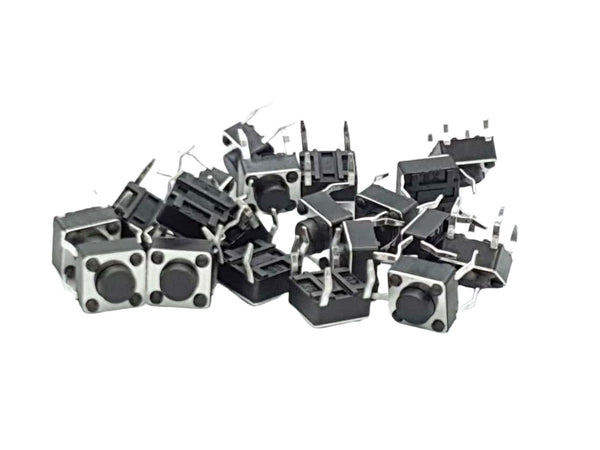 Tactile Button Switch 6mm 20-Pack (2396)