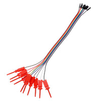Test Hook Clips to Female DuPont Jumper - Logic Probe