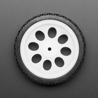 Thin White Wheel for TT DC Gearbox Motors 65mm Diameter - circuitrocks