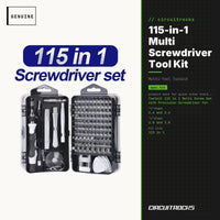 115-in-1 Multi Screwdriver Tool Kit - Phone Laptop Repair - genuine, circuit.rocks