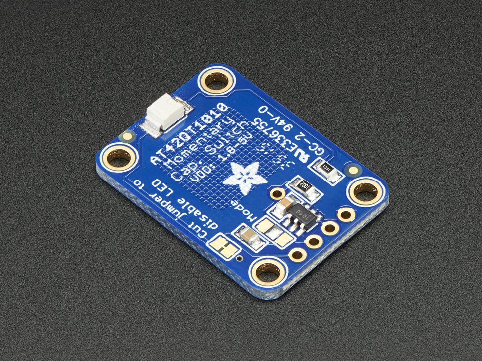 Touch Sensor Standalone Momentary Capacitive Breakout AT42QT1010