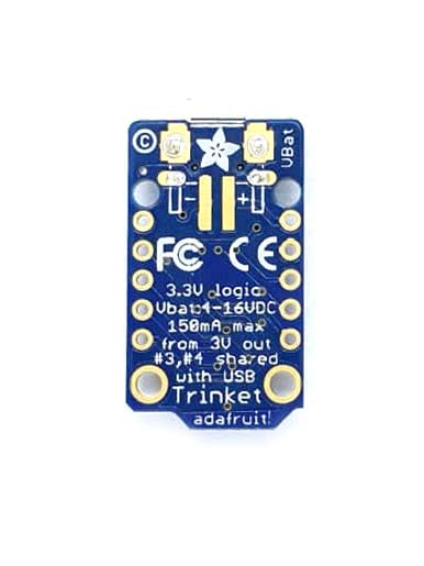 Trinket Adafruit Mini Microcontroller - 3.3V Logic - MicroUSB