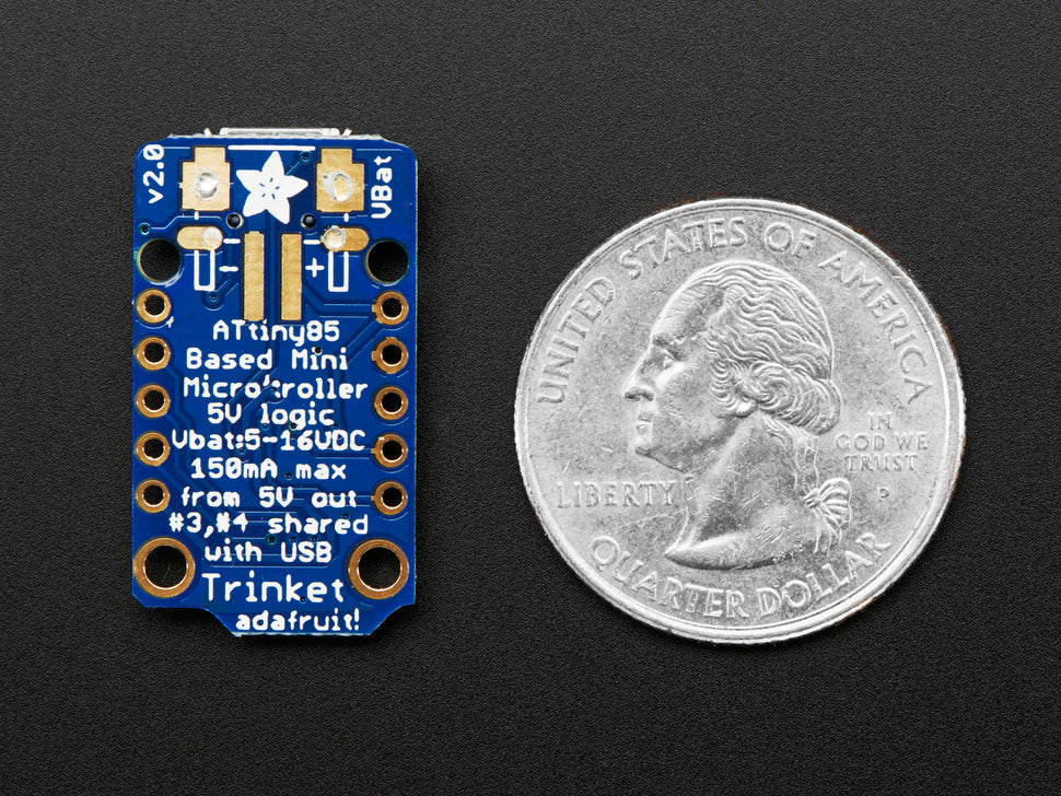 Trinket Adafruit Mini Microcontroller 5V Logic