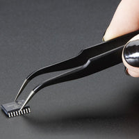 Fine Tip Curved ESD-Safe Tweezers 120mm - Precision SMD - circuitrocks