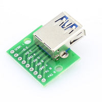 USB 3.0 Type-A Female Connector Breakout Board - circuitrocks