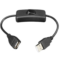 USB Cable with Switch USB A socket / USB A | Circuitrocks