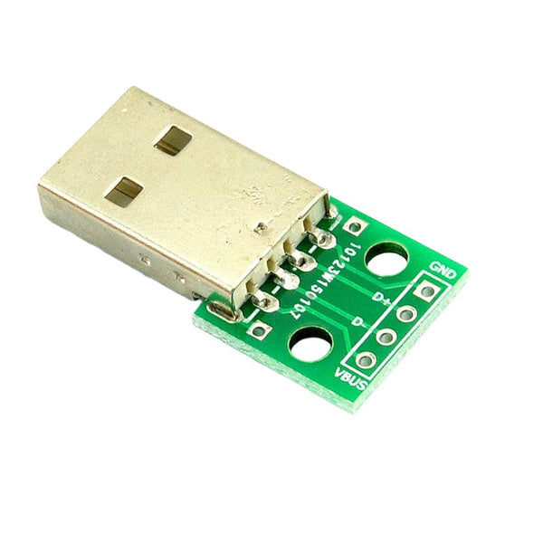 USB Male Head DIP 2.54mm Breakout (AJ299)