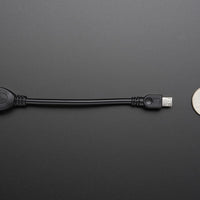 USB OTG Host Cable - MicroB OTG Male to USB-A Female - view 2