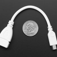 USB OTG Host Cable - MicroB OTG Male to USB-A Female - view 4