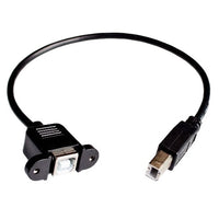 USB Panel Mount Cable B-M to B-F (AJ018)