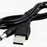 USB-A to 2.1mm Male Barrel Jack Cable - DC Power